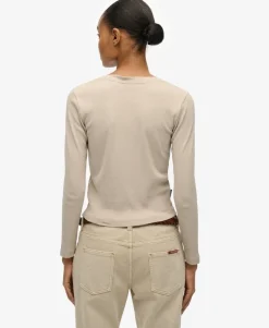 Athletic Essentials Logo Garment Dyed Ribbed Top