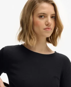 Athletic Essentials Logo Garment Dyed Ribbed Top