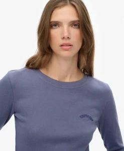 Athletic Essentials Logo Garment Dyed Ribbed Top
