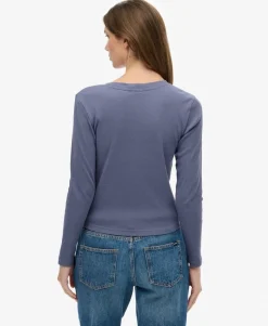 Athletic Essentials Logo Garment Dyed Ribbed Top