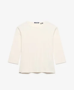 Athletic Essentials Pointelle Half Sleeve Top