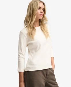 Athletic Essentials Pointelle Half Sleeve Top
