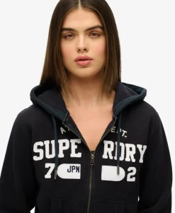 Athletic Essentials Relaxed Cropped Zip Hoodie