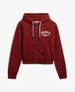 Athletic Essentials Relaxed Crop Zip-hoodie