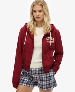 Athletic Essentials Relaxed Crop Zip-hoodie