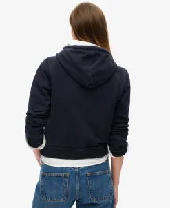 Athletic Essentials Relaxed Crop Zip-hoodie