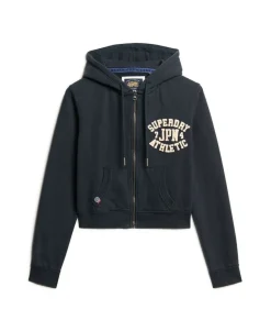 Athletic Essentials Relaxed Crop Zip-hoodie