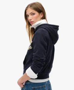 Athletic Essentials Relaxed Crop Zip-hoodie