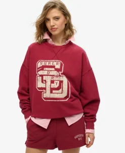 Athletic Essentials Relaxed Flock Crew Sweatshirt