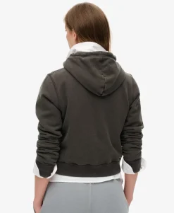 Athletic Essentials Relaxed Crop Zip-hoodie