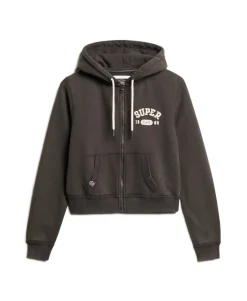 Athletic Essentials Relaxed Crop Zip-hoodie