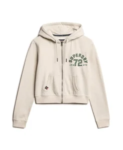Athletic Essentials Relaxed Crop Zip-hoodie
