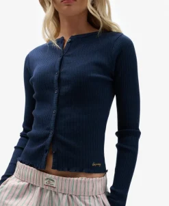 Athletic Essentials Ribbed Cardigan