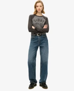 Athletic Essentials Rib Slim Long Sleeve Top