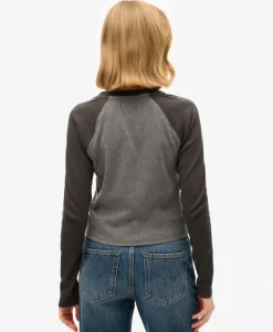 Athletic Essentials Rib Slim Long Sleeve Top