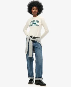 Athletic Essentials Ringer Slim Long Sleeved Top