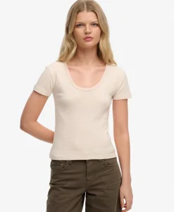 Athletic Essentials Striped Short Sleeve Top