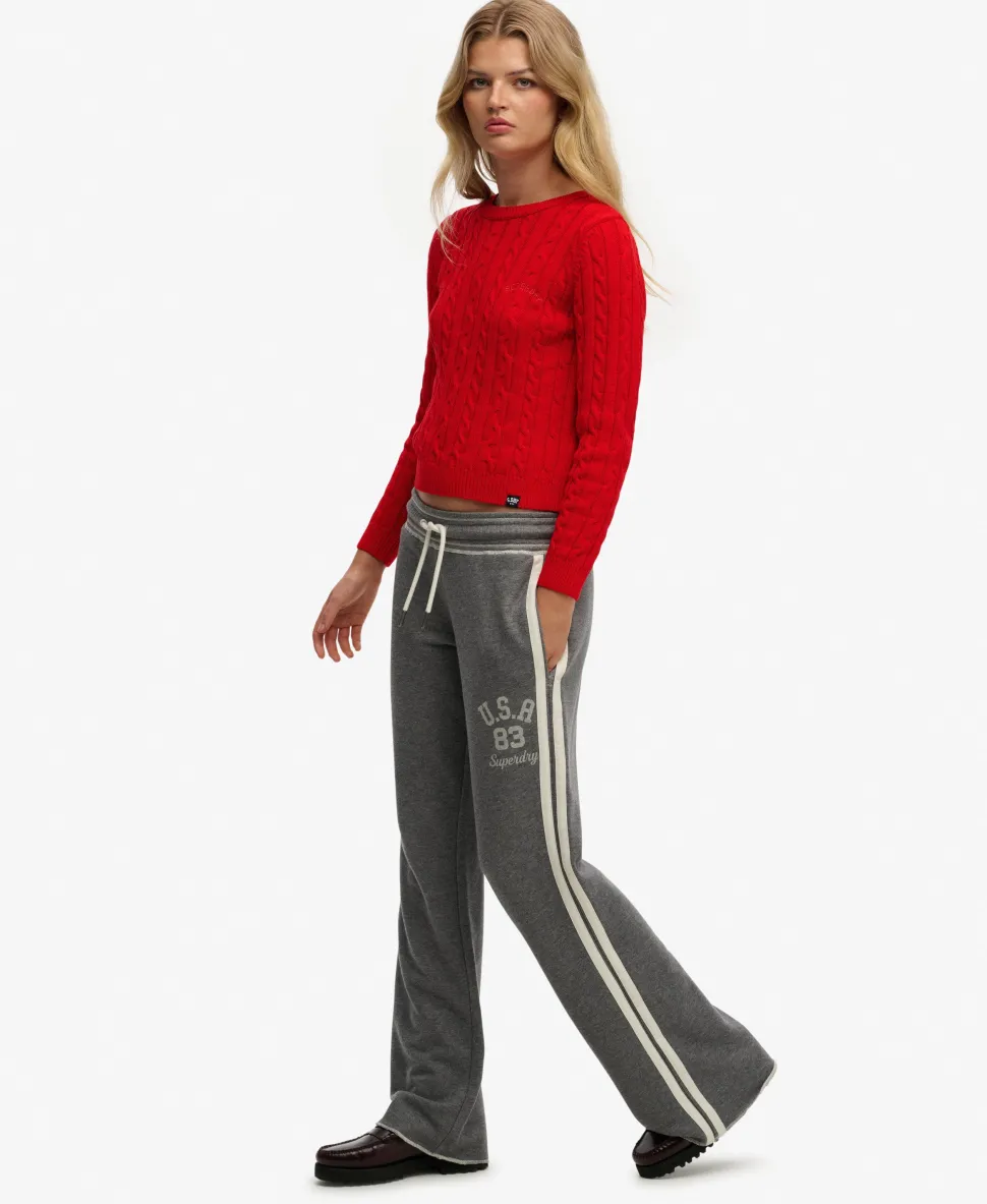 Athletic Essentials Stripe Flare Joggers