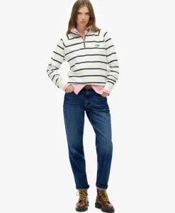 Athletic Essentials Stripe Half Zip Sweatshirt