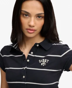 Athletic Essentials Stripe Jersey Polo Shirt