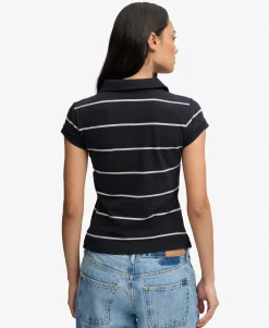 Athletic Essentials Stripe Jersey Polo Shirt