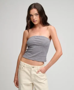 Athletic Essentials Stripe Jersey Bandeau Top