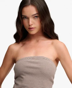 Athletic Essentials Stripe Jersey Bandeau Top