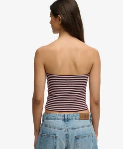 Athletic Essentials Stripe Jersey Bandeau Top