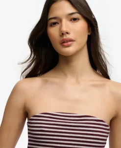 Athletic Essentials Stripe Jersey Bandeau Top