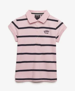Athletic Essentials Stripe Jersey Polo Shirt