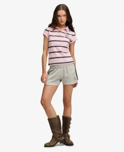 Athletic Essentials Stripe Jersey Polo Shirt