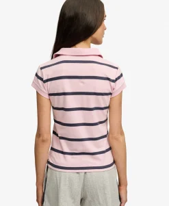 Athletic Essentials Stripe Jersey Polo Shirt