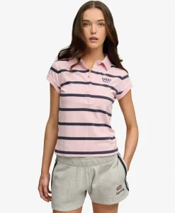 Athletic Essentials Stripe Jersey Polo Shirt