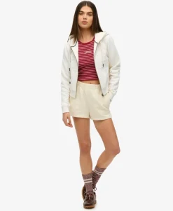 Athletic Essentials Tonal Cropped Zip Hoodie