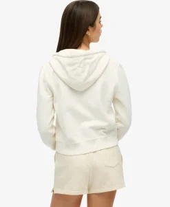 Athletic Essentials Tonal Cropped Zip Hoodie