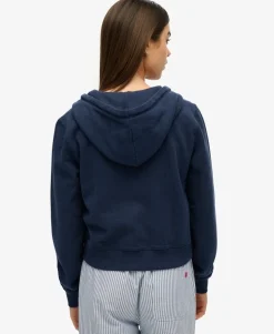 Athletic Essentials Tonal Cropped Zip Hoodie