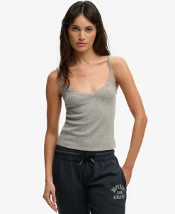 Athletic Essentials V Neck Pointelle Cami Top