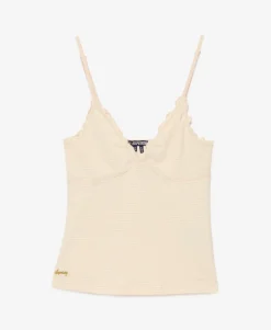 Athletic Essentials V-Neck Waffle Cami Top