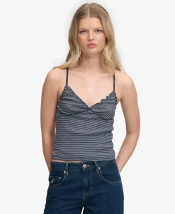 Athletic Essentials V-Neck Waffle Cami Top