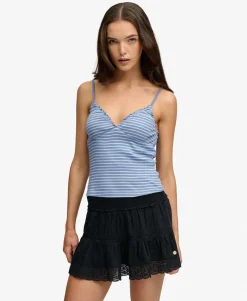 Athletic Essentials V-Neck Waffle Cami Top