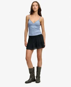 Athletic Essentials V-Neck Waffle Cami Top