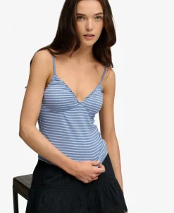 Athletic Essentials V-Neck Waffle Cami Top