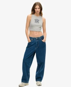 Athletic Essentials Waffle Cropped Tank Top