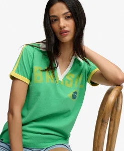 Athletic Football Collared T-shirt
