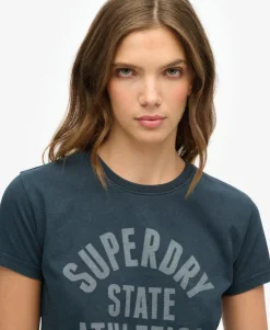 Athletic Graphic Fitted T-Shirt