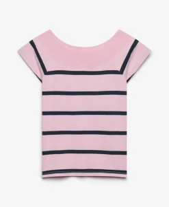 Athletic Off Shoulder Pattern Top