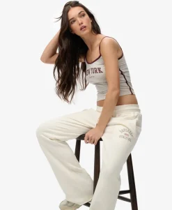 Athletic Print Flare Joggers