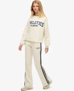 Athletic Stripe Flare Joggers