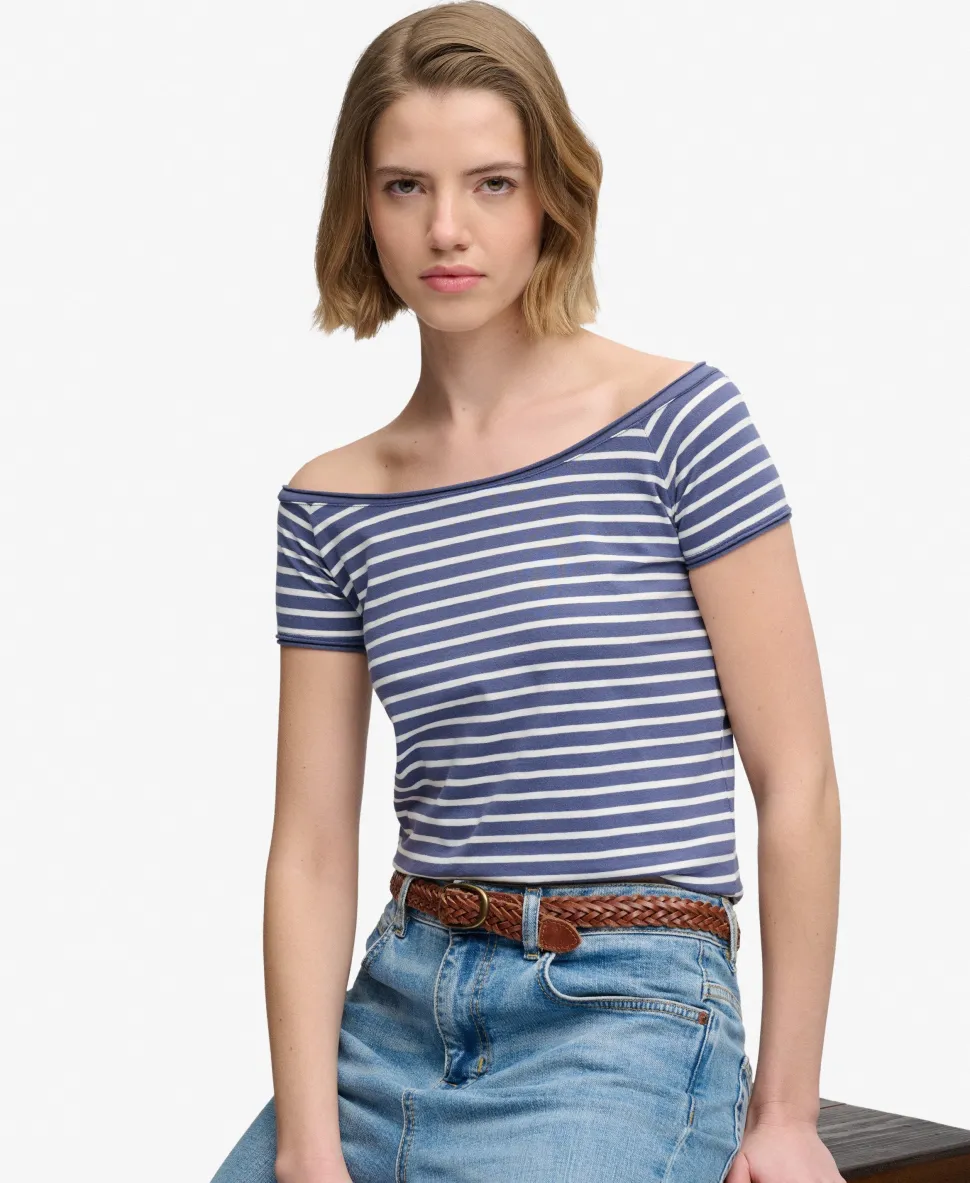 Bardot Short Sleeve Off Shoulder Top