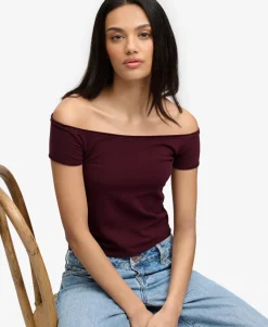 Bardot Short Sleeve Off Shoulder Top